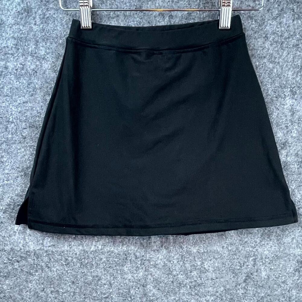 WeWoreWhat Tennis Skirt Skort Women XS Black Stretch Lined Elastic Waist Pull-On